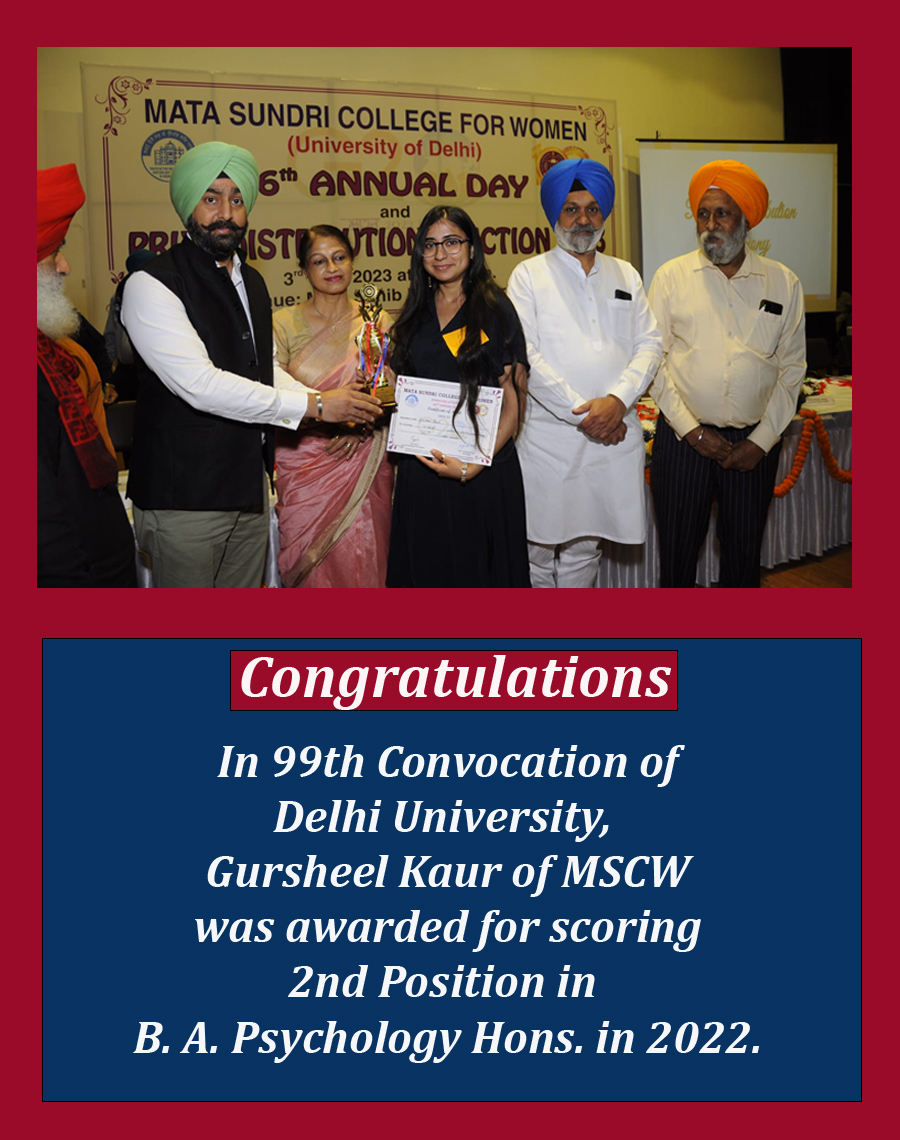 Excellence in Psychology