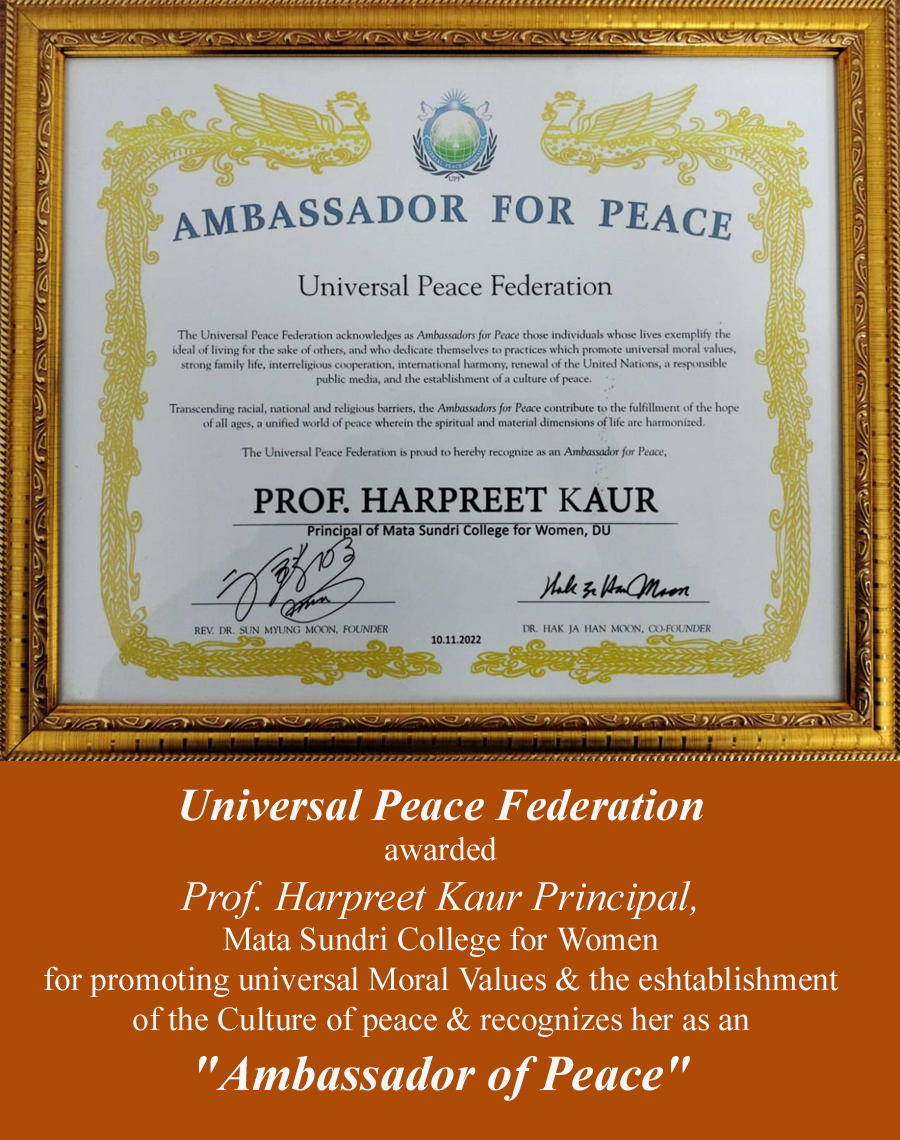 Ambassador for Peace