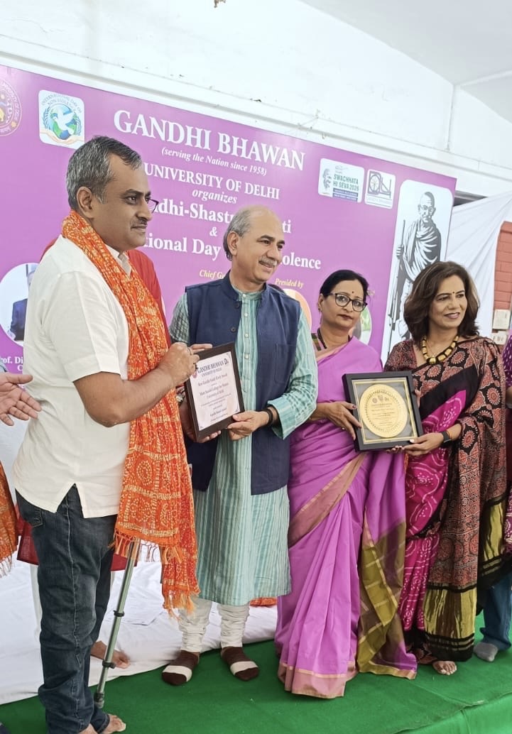 Mata Sundri College Honoured with Best Gandhi Study Circle 2026 Award