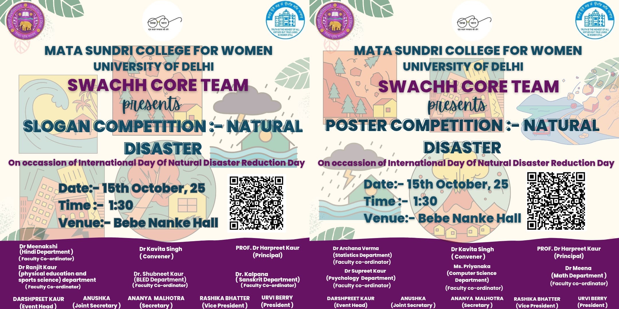 Celebration of International Day for Natural Diaster Reduction