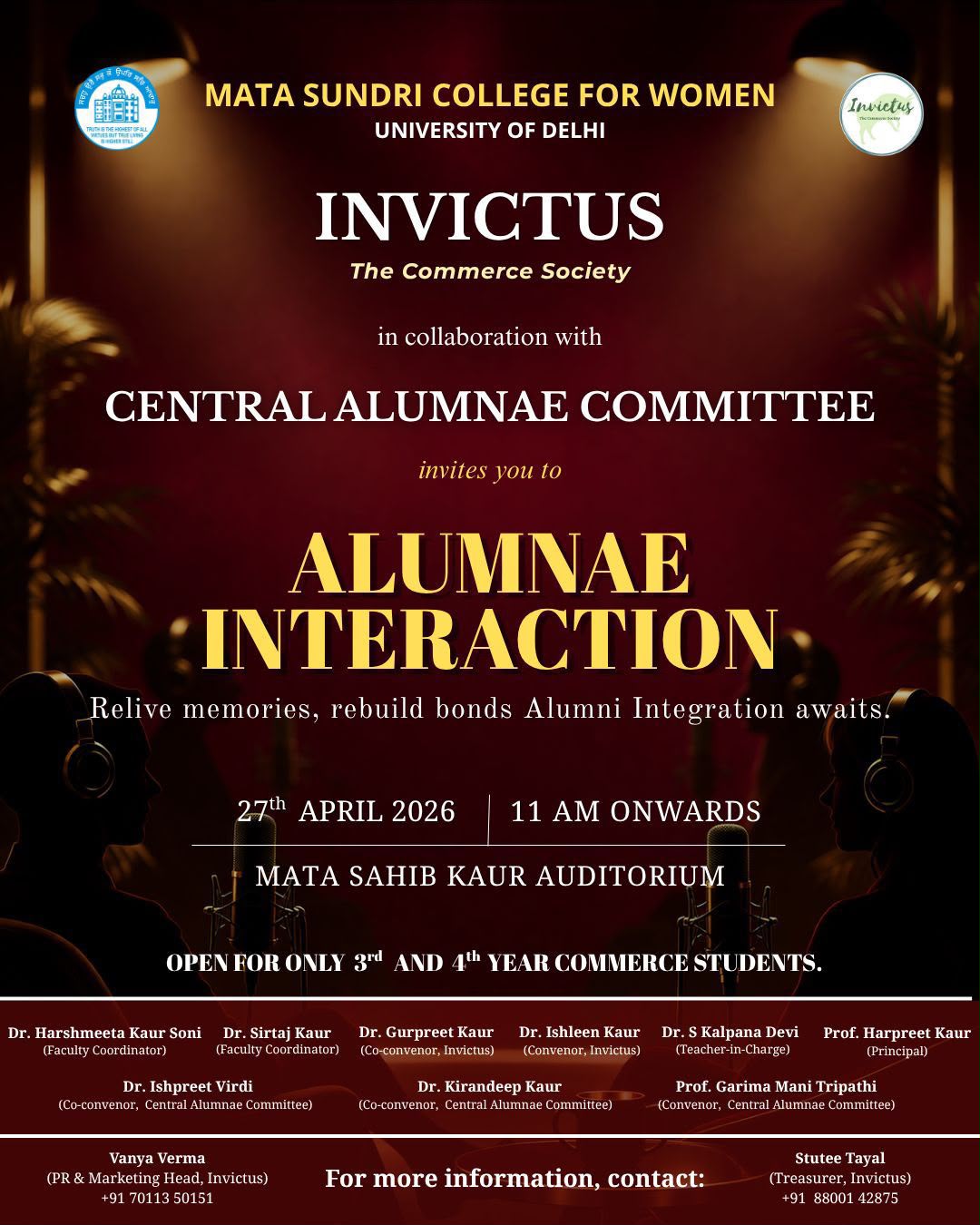 Alumni Interaction and Farewell